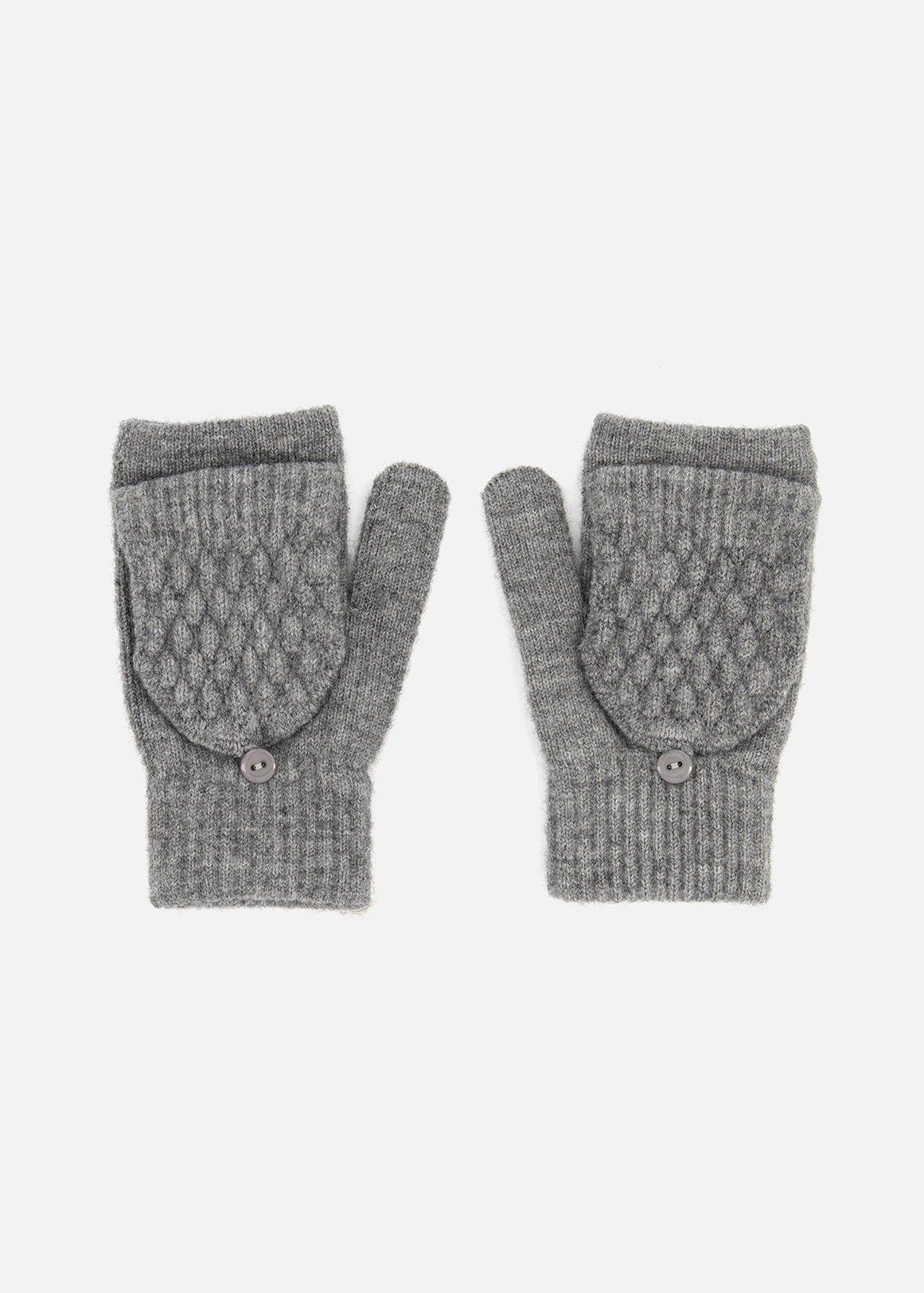 Textured Knit Fingerless Mittens | Woolworths.co.za