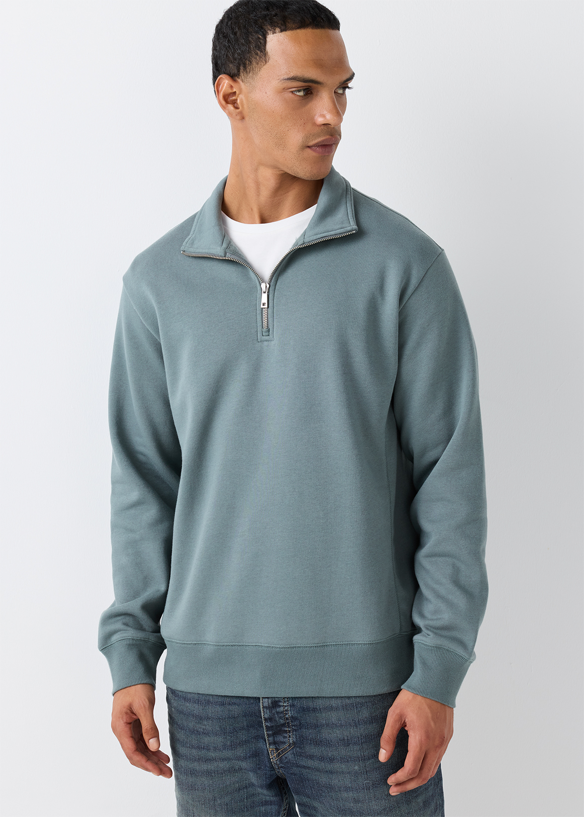 Quarter Zip Fleece Sweatshirt | Woolworths.co.za