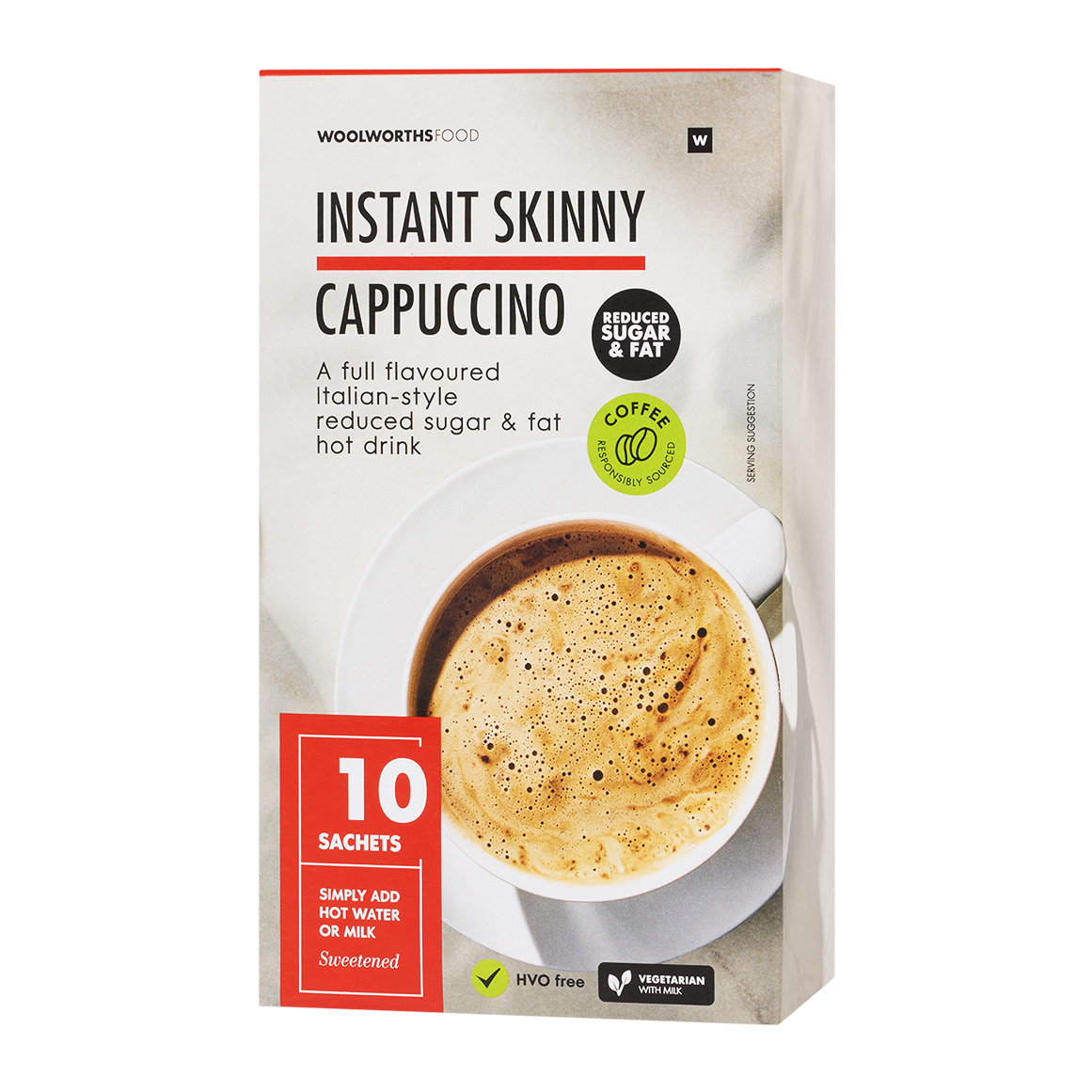 Instant Skinny Cappuccino Sachets 10 x 18 g | Woolworths.co.za