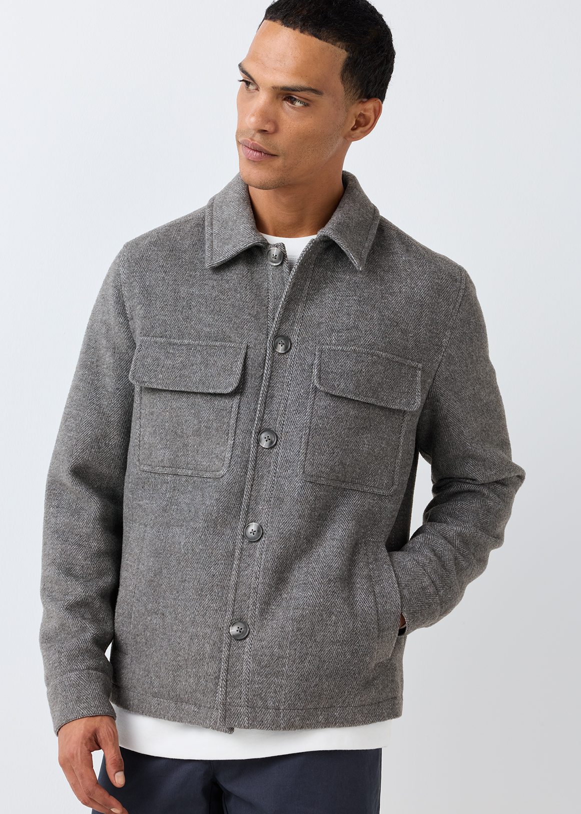 Cropped Melton Shacket | Woolworths.co.za
