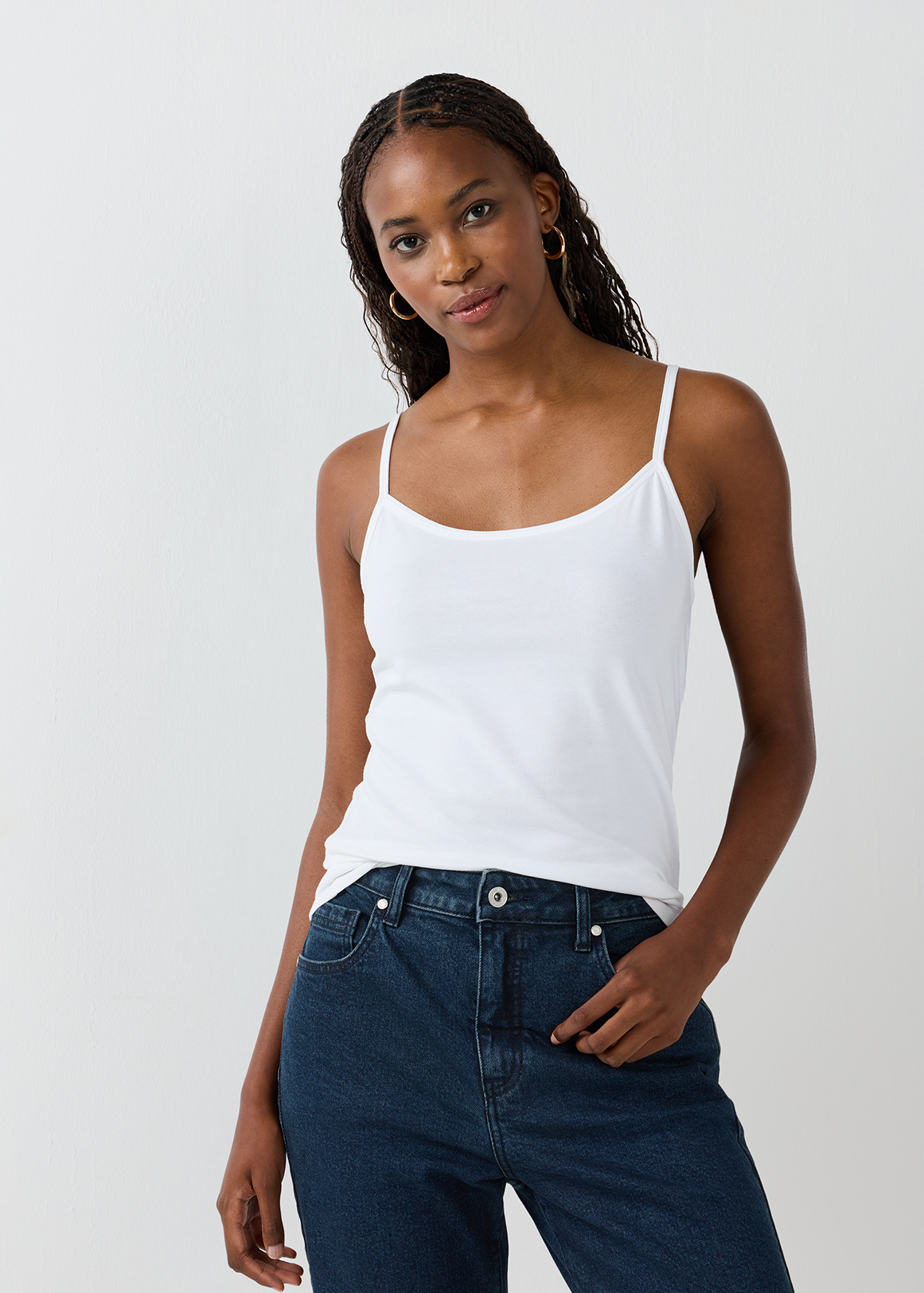 Stretch Cotton Camisole | Woolworths.co.za