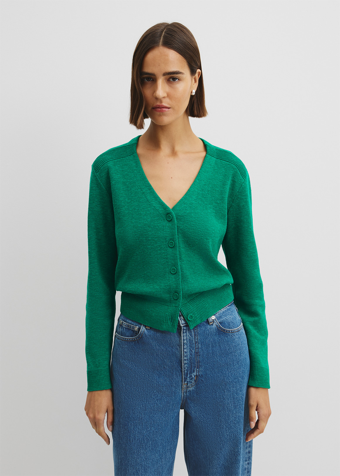 Organically Grown Cotton Linen Blend Knit Cardigan | Woolworths.co.za