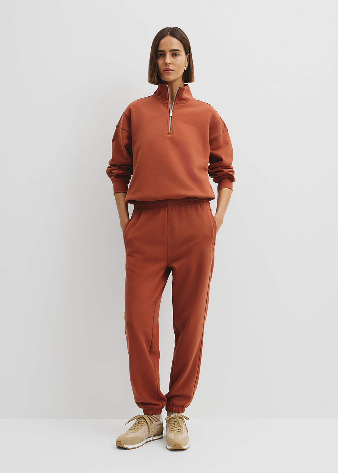 Australian Good Earth Cotton Zip Neck Sweat | Woolworths.co.za
