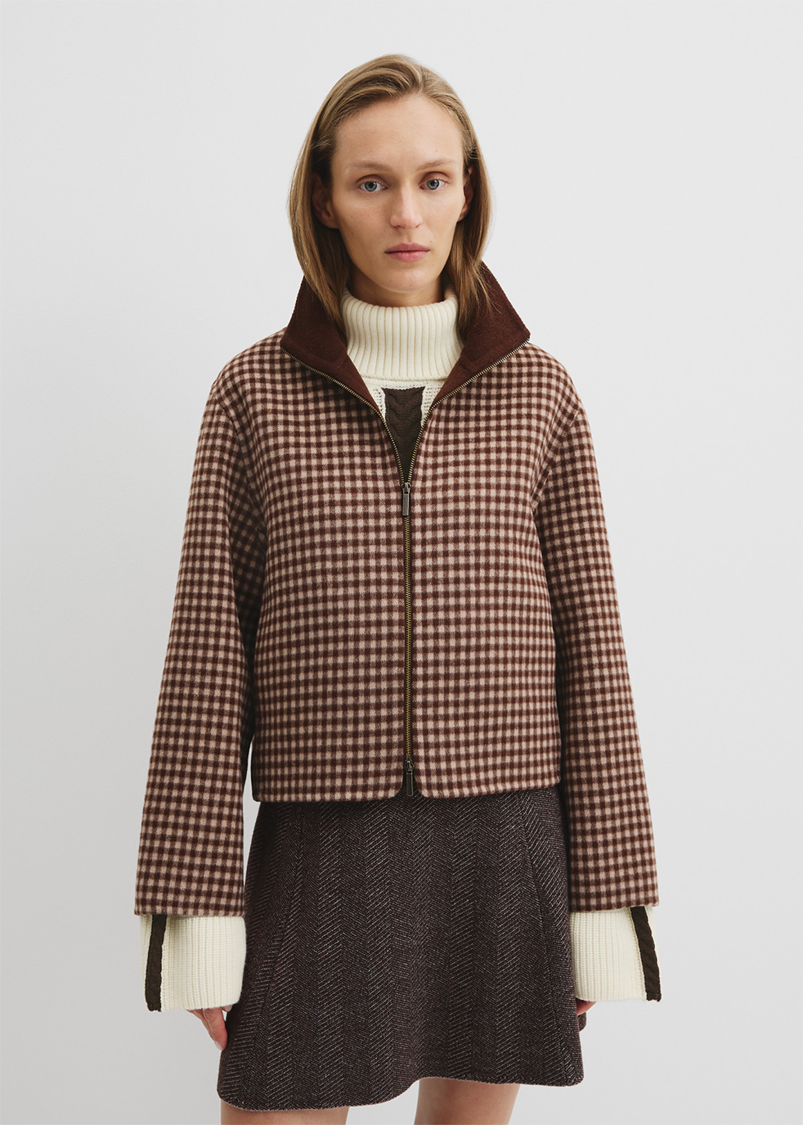Zip Through Check Jacket | Woolworths.co.za