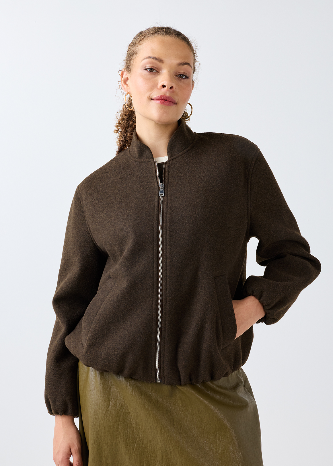 MANOF DOUBLE KNIT BALOON BLOUSONジャケット Wool Balloon Blouson - SALE