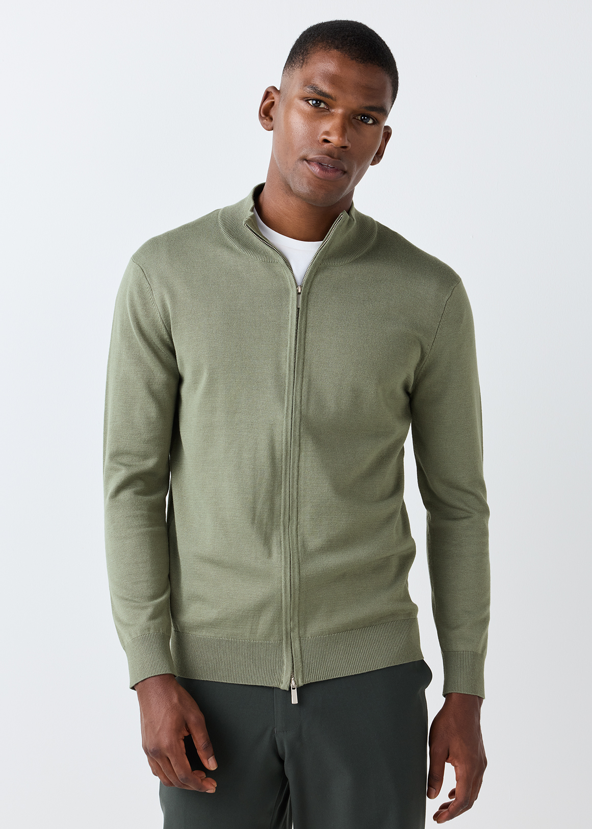 Zip-up Viscose Blend Sweater | Woolworths.co.za