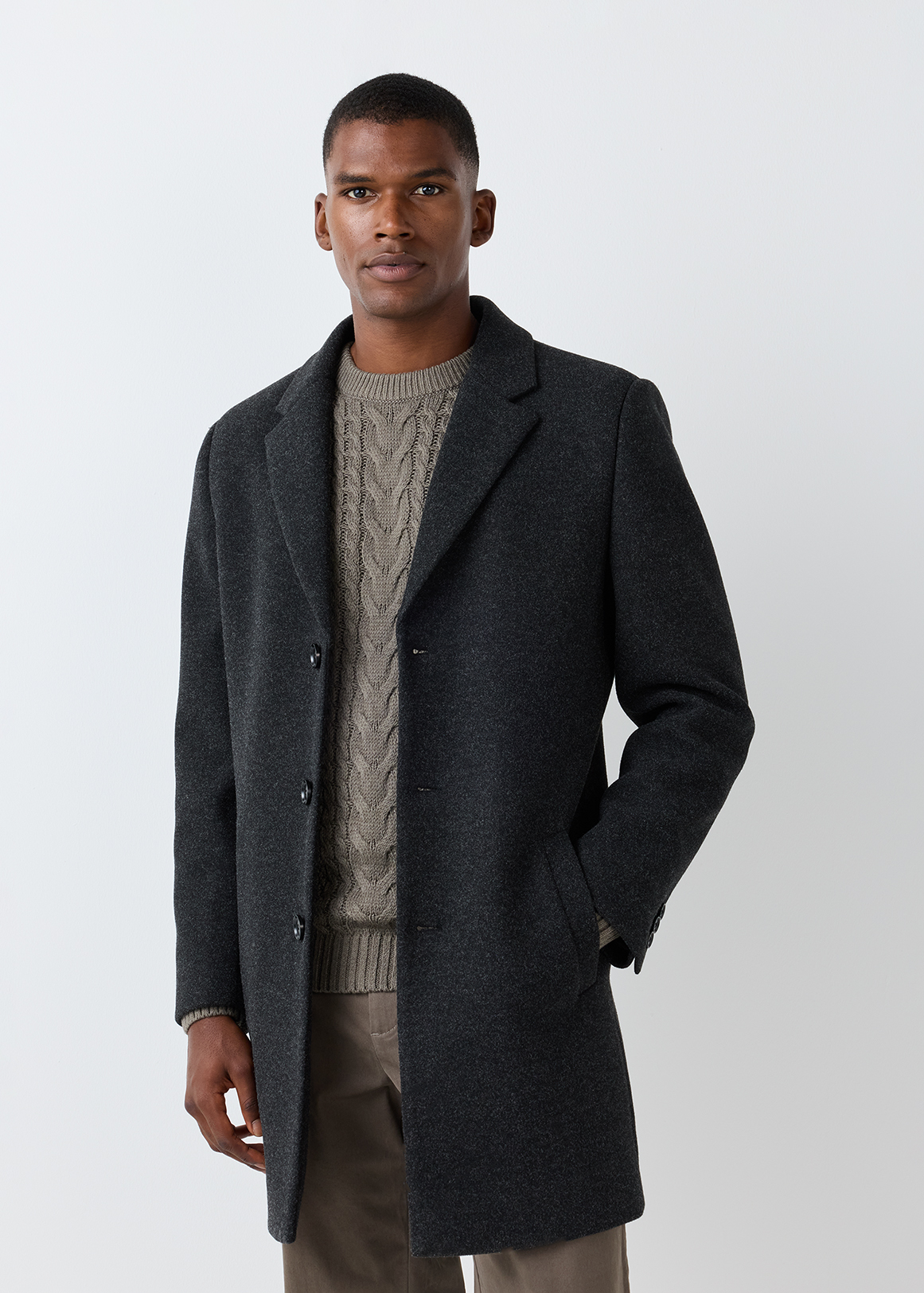 PRY シュウト　EXTRM-FIT Melton Wool Coat Slim Fit Melton Coat | Woolworths.co.za