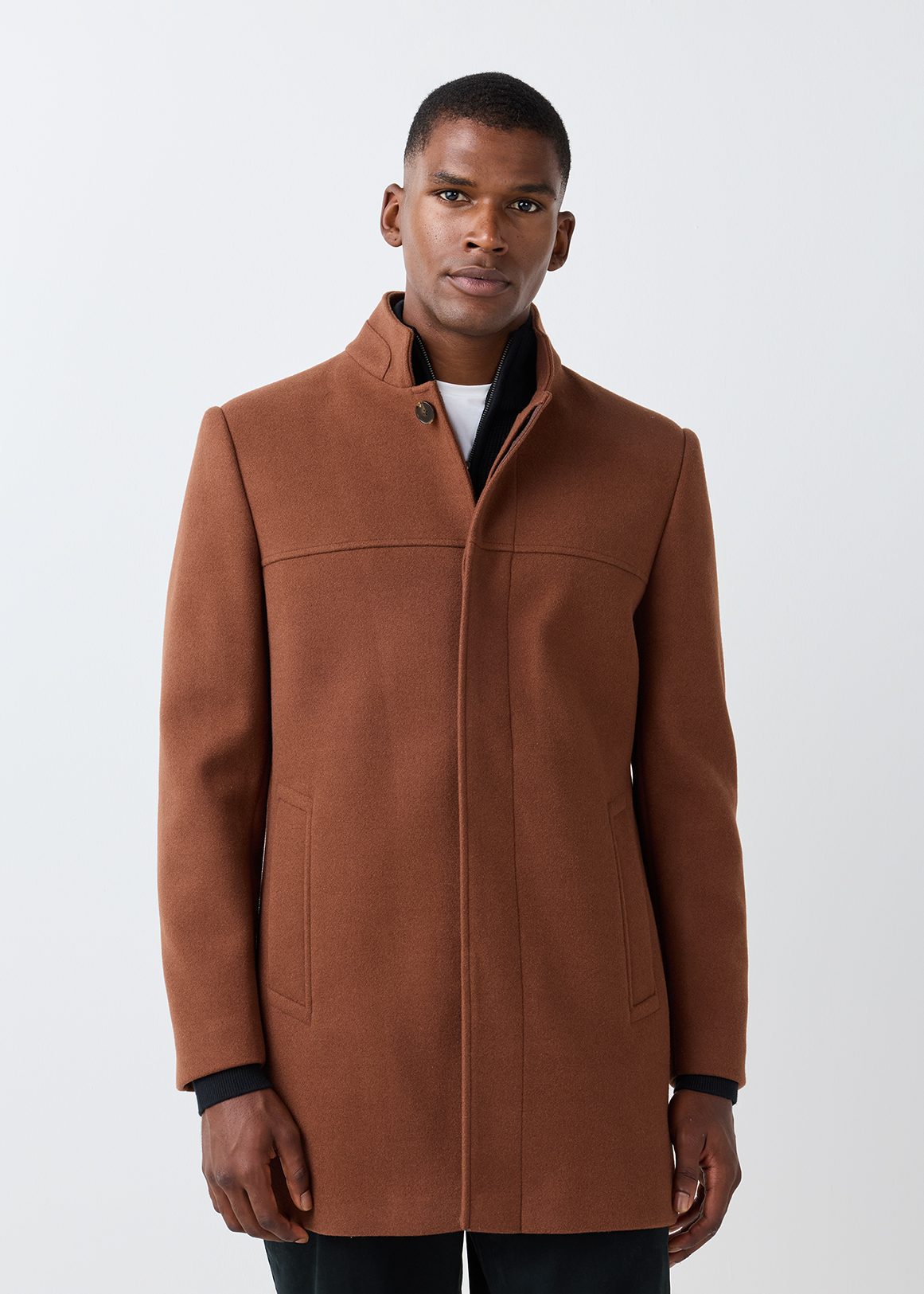 Slim Fit Funnel Neck Coat | Woolworths.co.za
