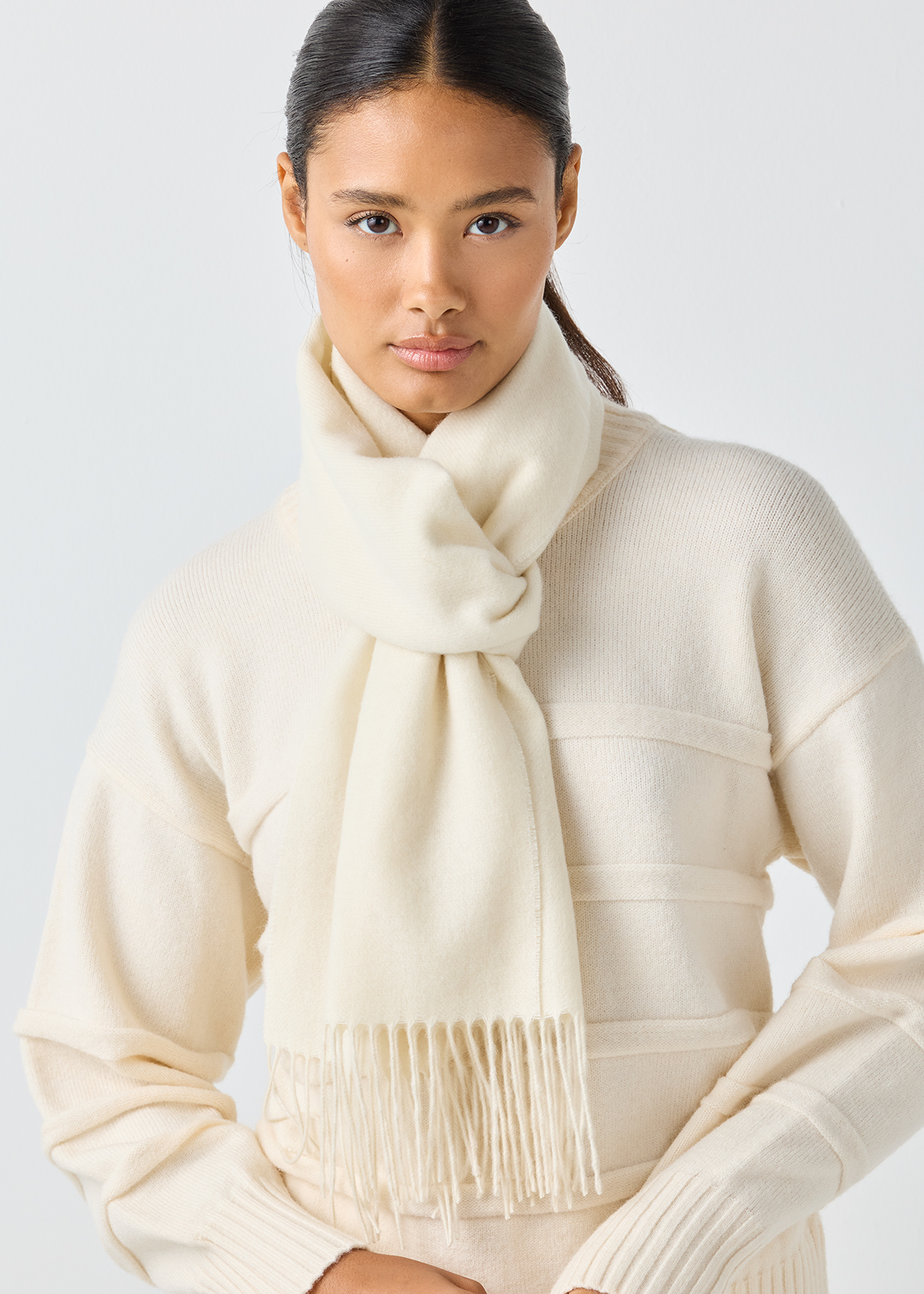 Fringed Cashmere Scarf | Woolworths.co.za
