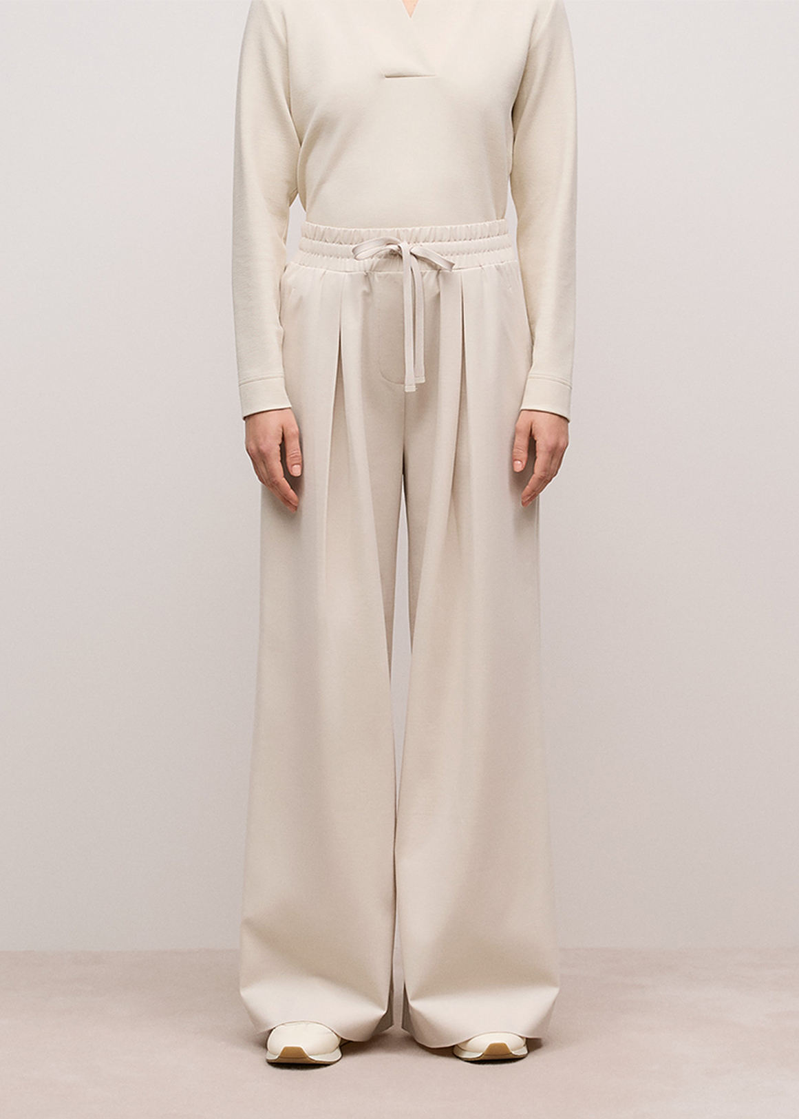 Ponte Drawcord Wide Leg Pant | Woolworths.co.za