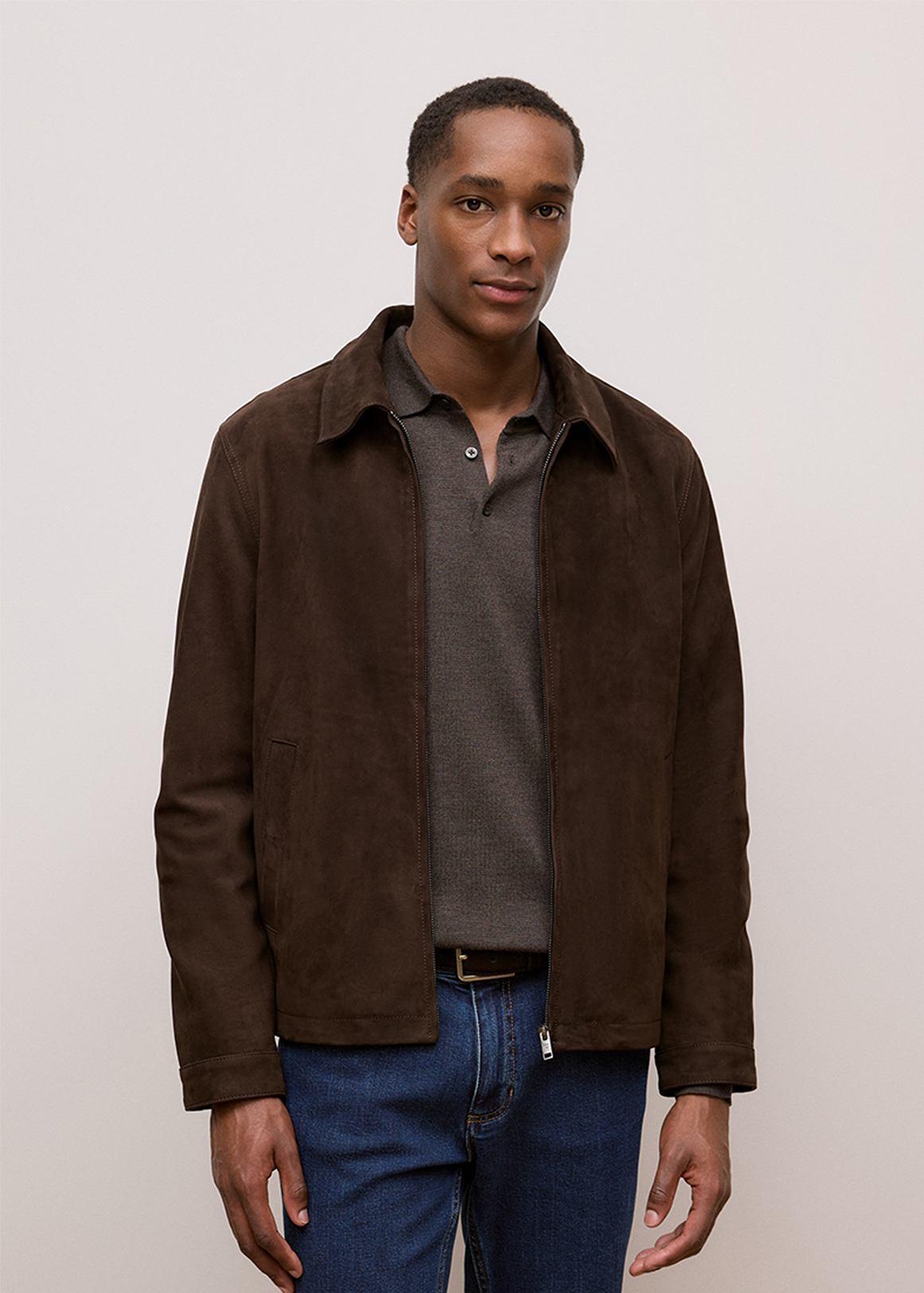 Nubuck Leather Jacket | Woolworths.co.za