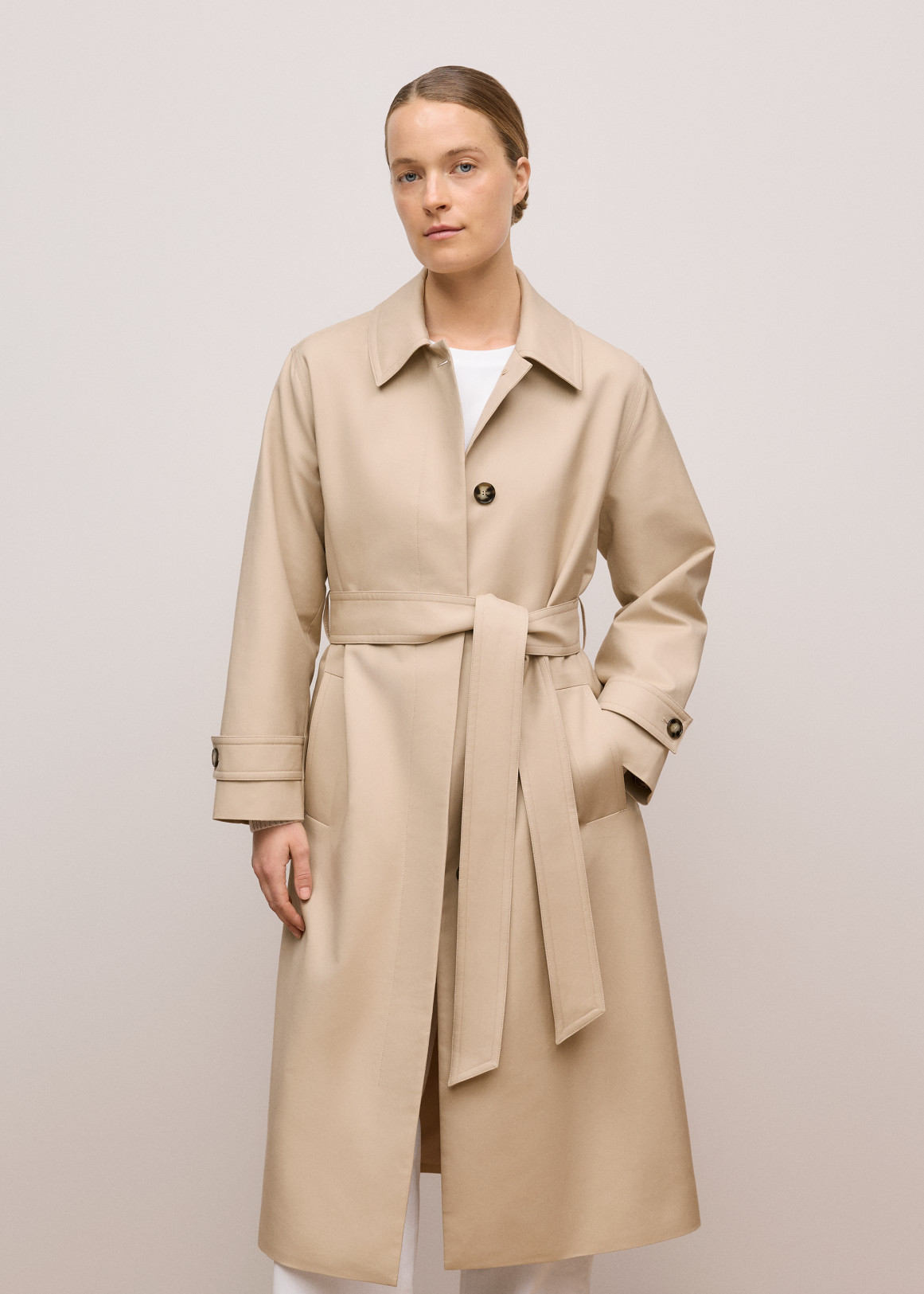 Double Cloth Longline Trench Coat | Woolworths.co.za