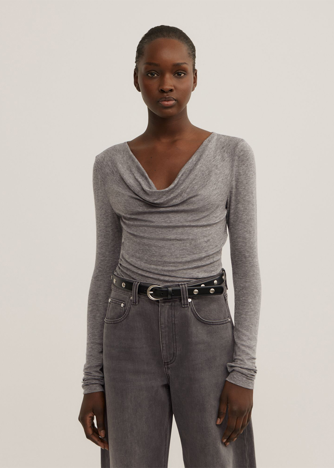 Cowl Neck Long Sleeve Top | Woolworths.co.za