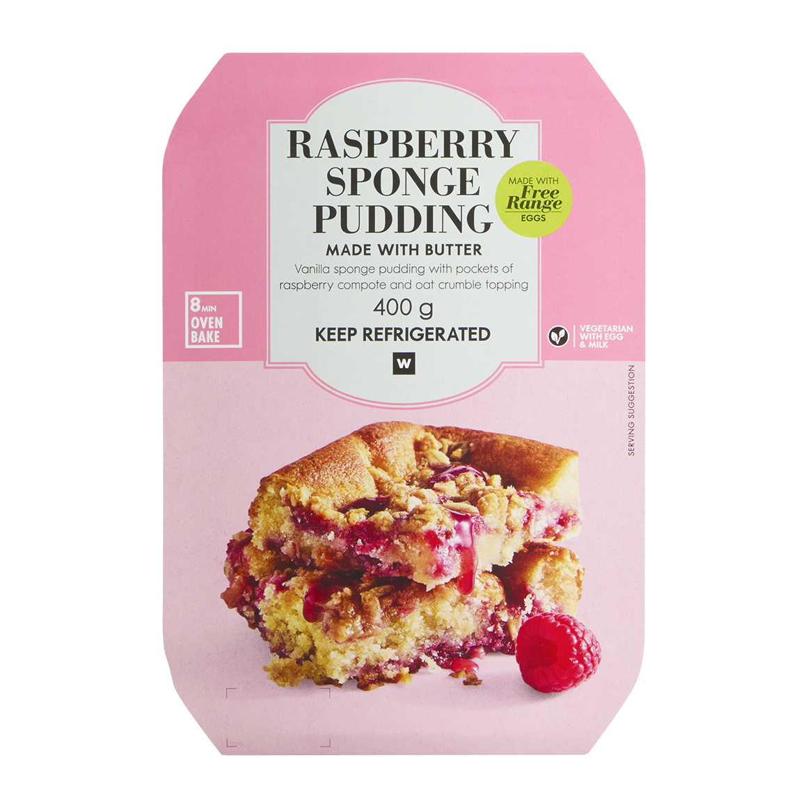 Raspberry Sponge Pudding 400 g | Woolworths.co.za