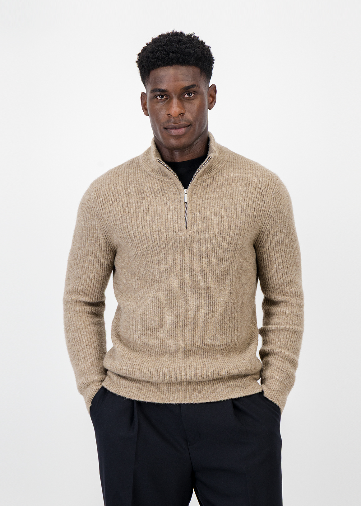 Quarter Zip Cloud Yarn Knit Jumper | Woolworths.co.za