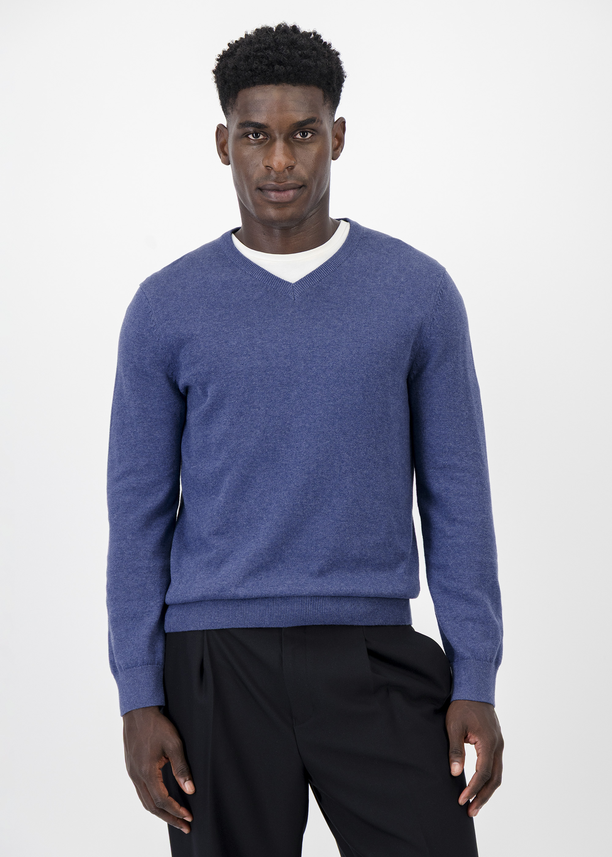 V-neck Cotton Knit Pullover | Woolworths.co.za
