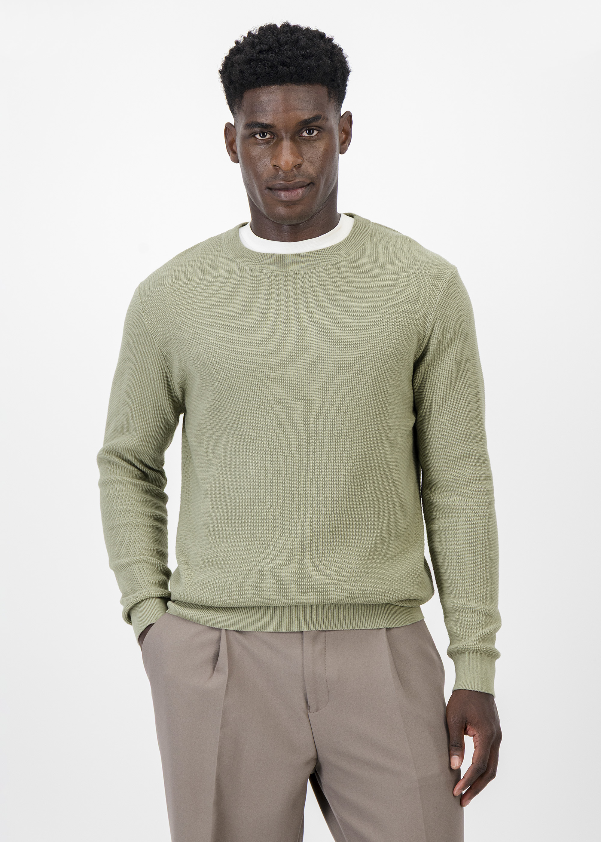 Crew Neck Knit Cotton Pullover | Woolworths.co.za