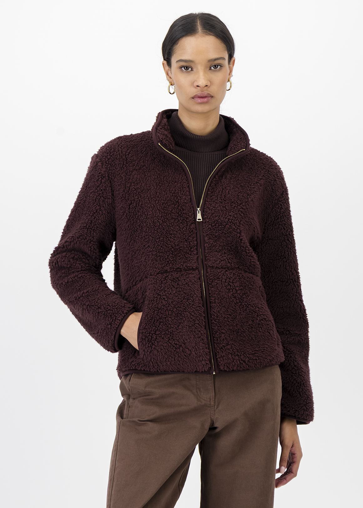 Zipped Borg Jacket | Woolworths.co.za