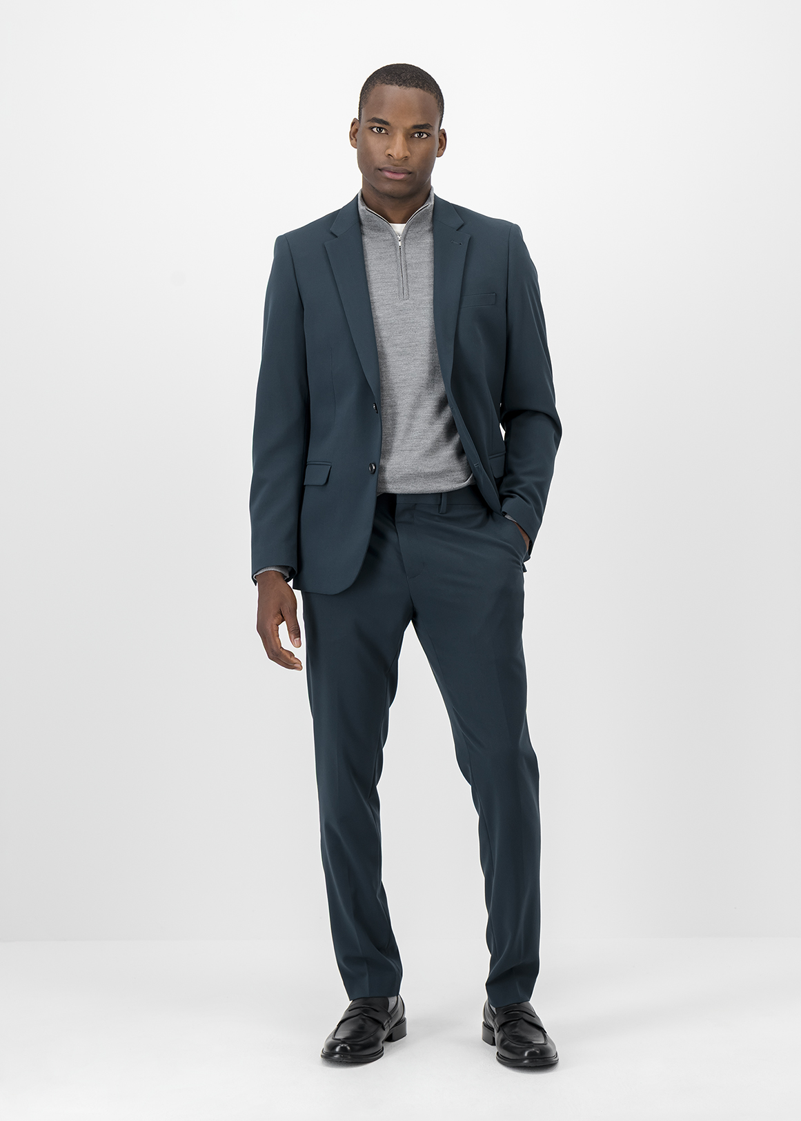 Dark Teal Slim Fit Viscose Blend Suit Jacket | Woolworths.co.za