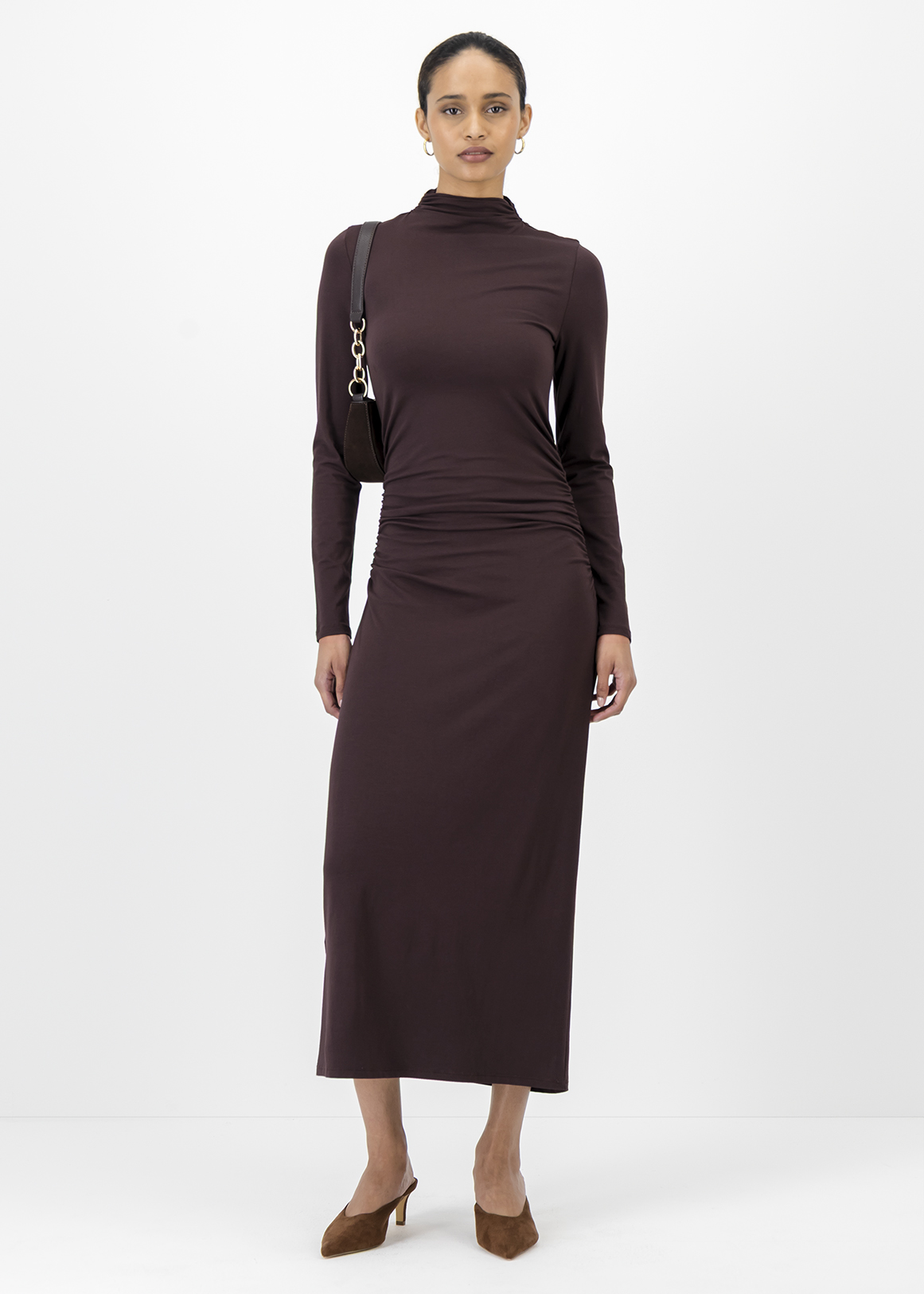 pedestalロンT High Neck Modal Blend Midi Column Dress | Woolworths.co.za