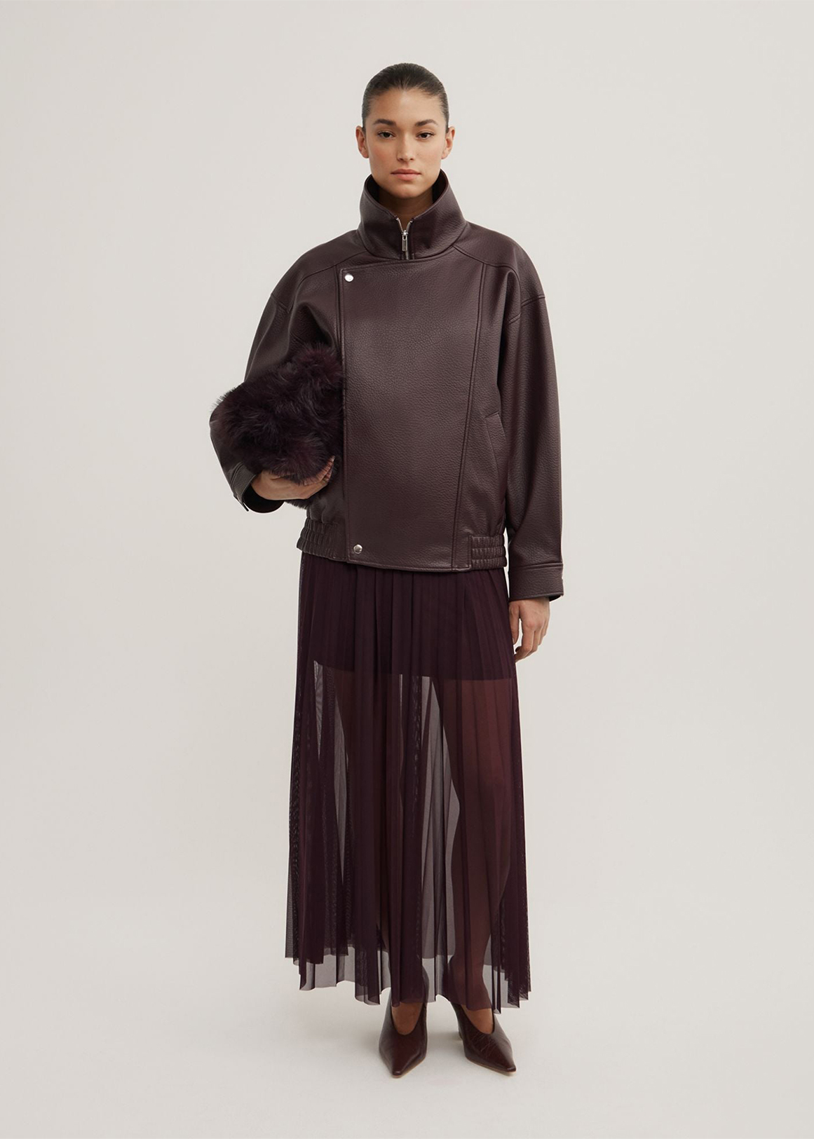 Pleated Mesh Skirt | Woolworths.co.za