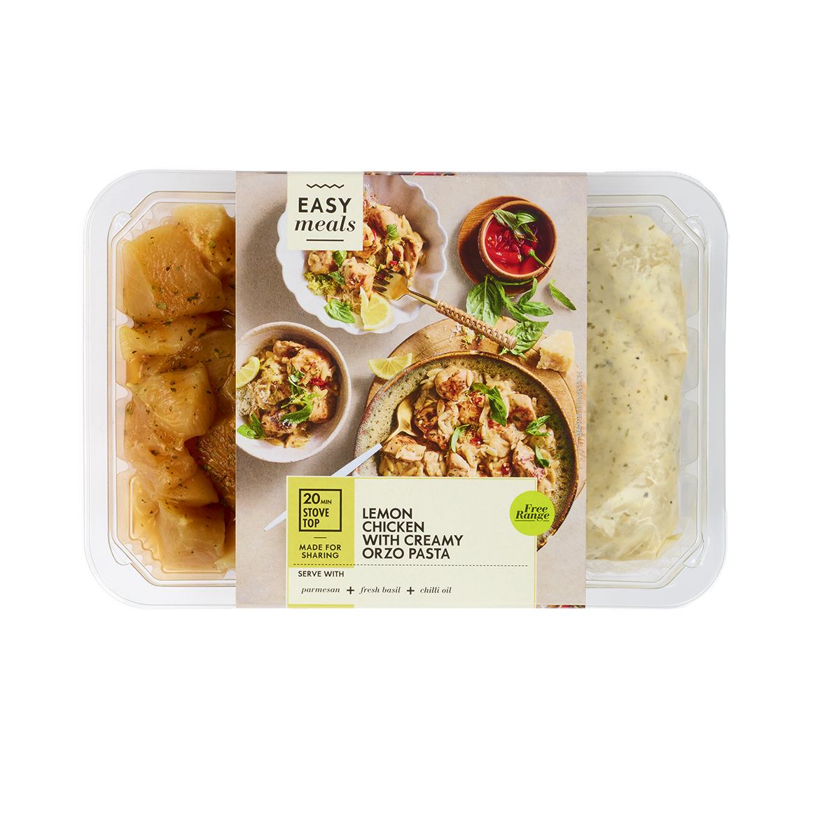 Free Range Lemon Chicken with Creamy Orzo Pasta 800 g | Woolworths