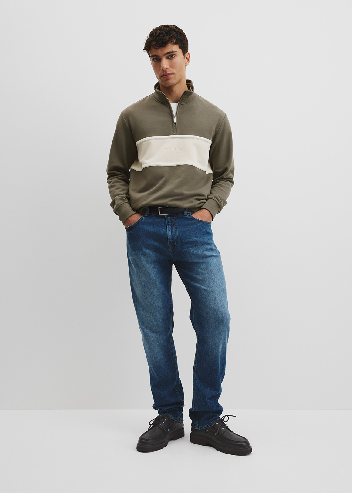 Australian Cotton Modern Logo Quarter Zip Sweat | Woolworths.co.za