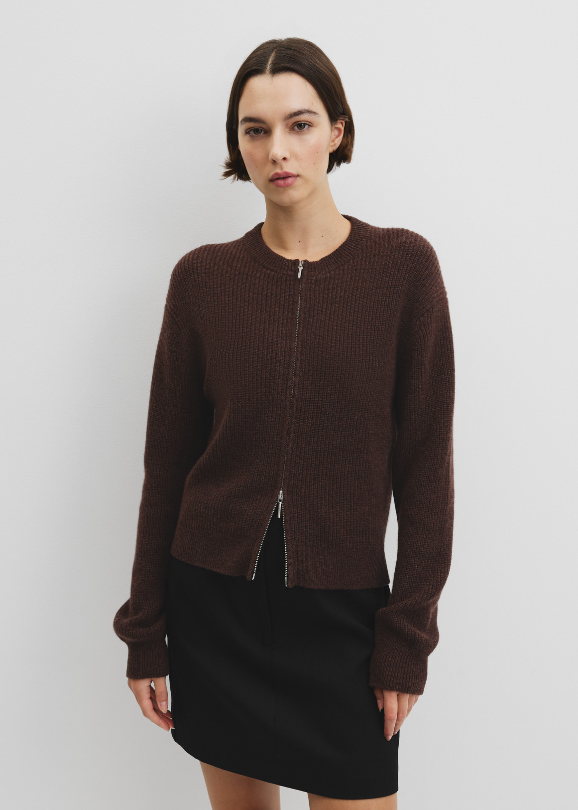 トップス WACKOMARIA COTTON KNIT CARDIGAN(TYPE-2) Australian Cotton Wool Blend Zip Through Knit Cardigan