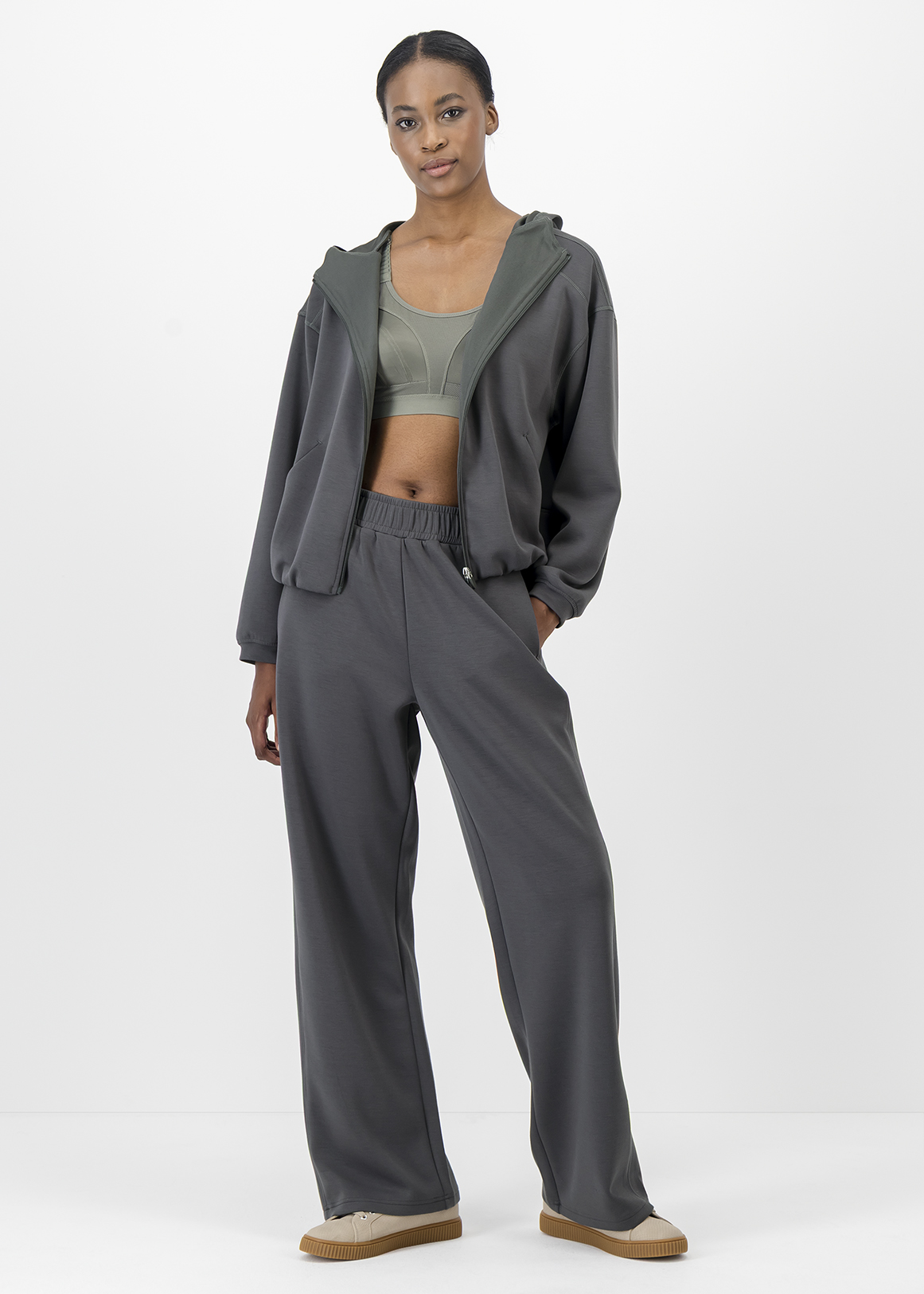 Modal Blend Wide Leg Track Pants | Woolworths.co.za