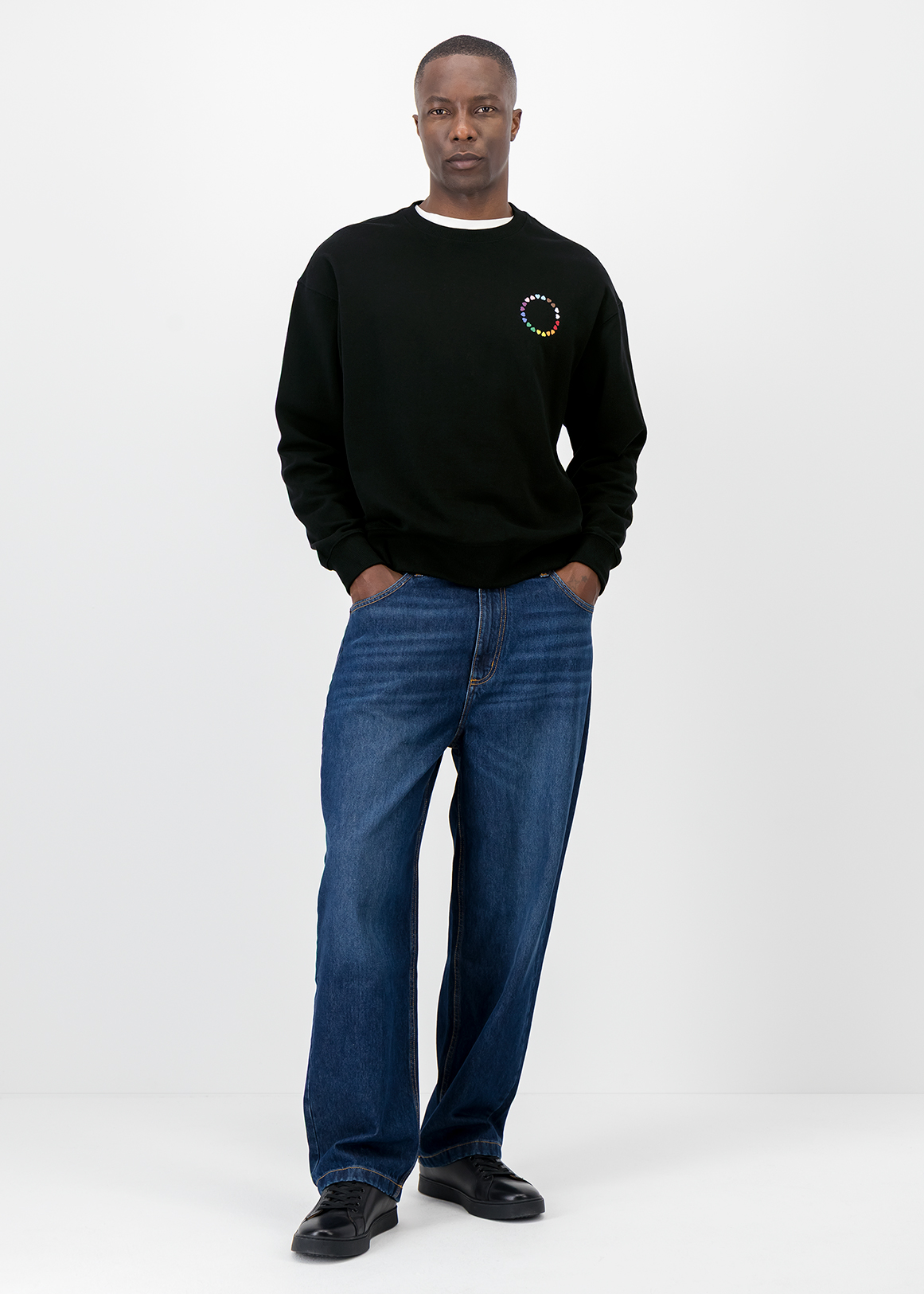 Pride Collection Rainbow Hearts Fleece Sweatshirt | Woolworths.co.za