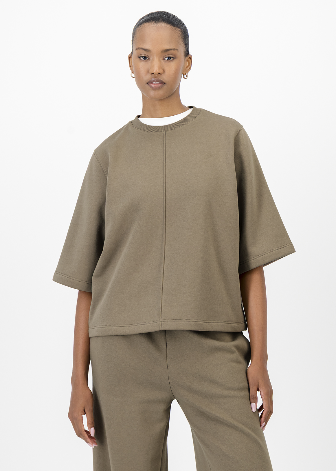 Oversized Fleece T-shirt | Woolworths.co.za